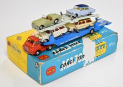 Corgi Major Toys diecast model Gift Set 1B Carrimore Car Transporter with four Cars, in original