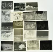 Glass and other photographic negatives to include Singer Le Mans or MG motor car, Flying Flea