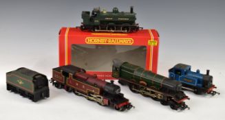 Four Tri-ang and Hornby 00 gauge model railway locomotives comprising Princess Elizabeth, GWR