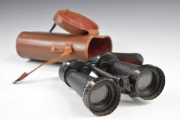 Barr and Stroud 7x CF41 military or similar binoculars with pull out guards, in original case