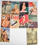 Harrison Marks and similar nude photography magazines including Kamera, Paris Vision, QT, Femme,