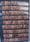 Stockbook containing a large accumulation of GB penny reds 1858-79, approximately 2,500 stamps