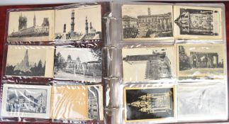 Album of approximately 120 postcards including Chinese or Japanese, Continental including Dresden,
