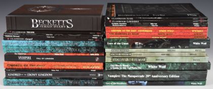 Thirty Vampire: The Masquerade Role Playing Game source books by White Wolf to include Vampire