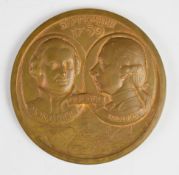 Canada 1759-1959 bronze commemorative medallion designed by P Vincze, obverse Moncalm and Wolfe