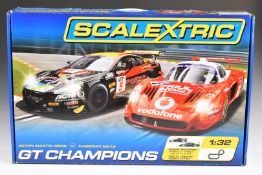 Scalextric GT Champions model slot car racing set, C1207, in original box.