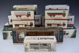 Fourteen Eddie Stobart Ltd diecast model lorries comprising 13 Atlas Editions and one Corgi, all