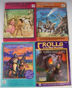 Ten Fantasy Role Playing rule books and modules based upon J.R.R. Tolkien's The Hobbit and The