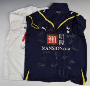 Two Tottenham Hotspur signed football shirts one with signature of Glen Hoddle the other signed by