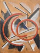 Attributed to Lyubov Popova (Russian 1889-1924) abstract constructivist study of circle and