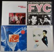 Approximately 150 albums including The Boomtown Rats, Thompson Twins, Simon and Garfunkel, The Beach