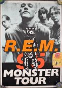R.E.M. 1995 'Monster Tour' poster (64 x 89cm) and a 1995 Cardiff Arms Park concert ticket