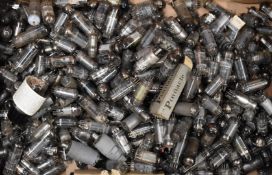 Large collection of mainly smaller vintage electronic valves to include Cossor 66-KU, Mullard