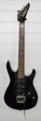 Washburn G-2V 1980s electric guitar with locking tremolo, serial number 7010722