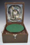 Decca 'junior' portable wind-up gramophone