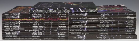 Twenty six Vampire: The Dark Ages Role Playing Game source books and supplements by White Wolf