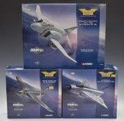 Three Corgi The Aviation Archive The Jet Fighter Power 1:72 scale diecast model jets comprising