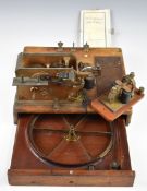 Foote Pierson & Co. New York telegraph stock ticker, with clockwork mechanism to top and