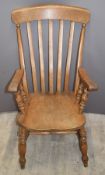 Windsor high back armchair