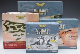 Four Corgi The Aviation Archive Military Air Power Thunder in the Skies 1:144 and 1:72 scale diecast