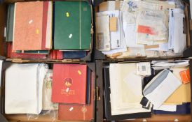 GB and world mint and used stamp collection in a large quantity of albums, folders and loose in