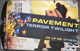 A collection of music posters, including three Finch 'Say Hello to Sunshine', The Bluetones '