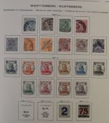 The Shaubek Stamp Album, 1943 edition containing a mint and used German and German states stamp