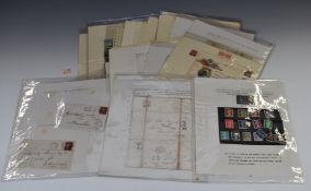 GB and world stamps and postal history from early pre-stamp to George V, including 1840 Queen