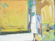 Attributed to Michael Finn (1921-2000) oil on board abstract study, indistinctly signed, titled