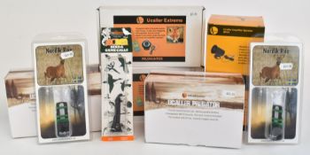 Nine various animal calls including two Wildhunter Ucaller Extreme, two Wildhunter Ucaller