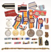 Two British Army WW1 medals comprising Victory Medal named to 2560 Pte S Wilce, Gloucestershire