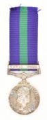 British Army General Service Medal with clasp for Canal Zone named to 2258587 Pte R Fineman, Royal