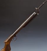 Haenel VIII .22 air rifle with chequered semi-pistol grip and adjustable sights and trigger,