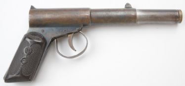 Frank Clarke of Birmingham The Briton .177 air pistol with named and chequered grips,