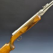Bayerische Sportwaffenfabrik (BSF) .22 under-lever air rifle with chequered semi-pistol grip, raised