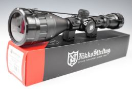 Nikko Stirling Mount Master AO 3-9x50 half mil dot air rifle or similar scope, in original box