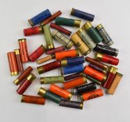 Forty various paper cased collector's shotgun cartridges including E Fletcher & Son of Gloucester