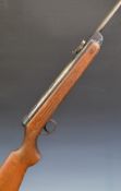 BSA Meteor Mk I .22 air rifle with semi-pistol grip, reeded forend, scope mounts and adjustable
