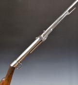 BSA Improved Model B .177 under-lever air rifle with chequered grip, adjustable trigger and sights