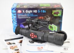 ATN X-Sight HD 5-18x day and night vision rifle scope with GPS, Wi-Fi and Evolva torch, in