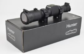 Aimpoint Hunter H30L 30mm red-dot rifle scope with tier-one mounts, in original box with user