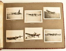 Royal Air Force WW2 photograph album of approximately 140 tourist and service life photos
