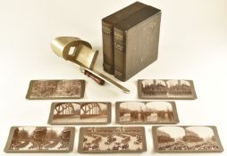 Realistic Travels, London full set of 100 (101-200) stereoscopic cards depicting the Great War, in