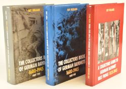 Three bayonet related books by Roy Williams comprising The Collector's Book of German Bayonets