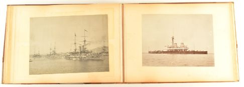 Photograph album of Royal Navy Malta interest, including photographs of HMS Russell, HMS