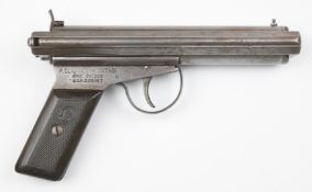 Accles & Shelvoke Ltd F Clarke patent The Warrior .177 side lever air pistol with logo and