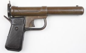 Accles & Shelvoke Ltd Acvoke .177 air pistol with named and reeded grips and adjustable sights,