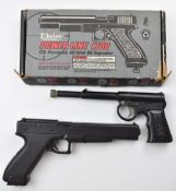 Two vintage air pistols Daisy Power Line 1700 CO2 .177 Repeater serial number 079605560, in original