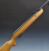 SMK Supergrade SMK19 .22 break barrel air rifle with semi-pistol grip, raised cheek piece and