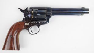 Colt .45 Single Action Army .177 CO2 air revolver/ pistol with wood effect grips, serial number